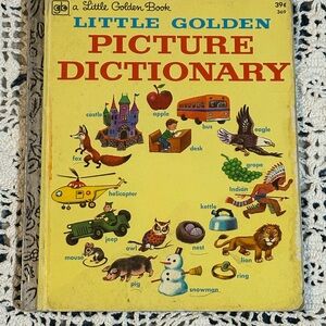 Little Golden Book Picture Dictionary - Yellow Cover